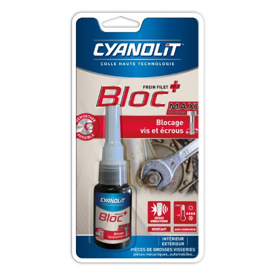 Image de Colle Frein filet Bloc + Maxi 10mL Cyanolit