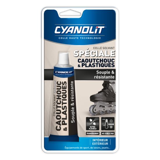 Image de Colle Spéciale Caoutchouc et Plastiques 50mL Cyanolit