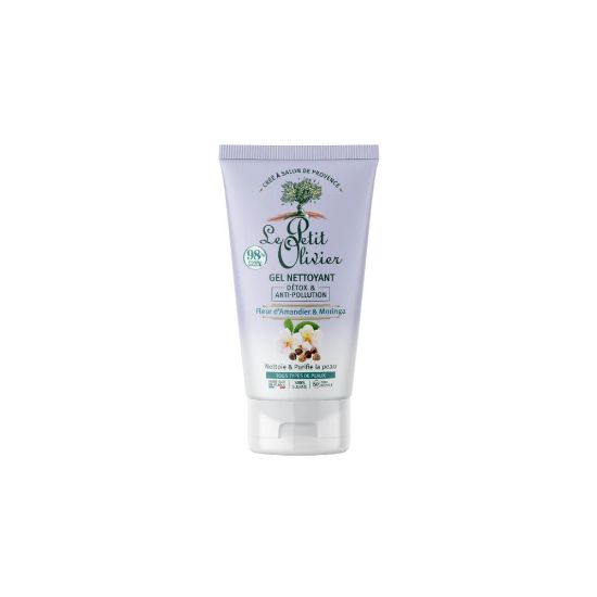 Image de Gel Nettoyant Détox & Anti-Pollution Le Petit Olivier, Fleur d'Amandier & Moringa , 150ml