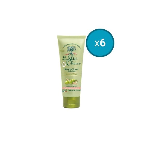 Picture of 6x Masque Visage Hydratant Le Petit Olivier, Huile d'Olive , Peaux Normales à Sèches , 75ml
