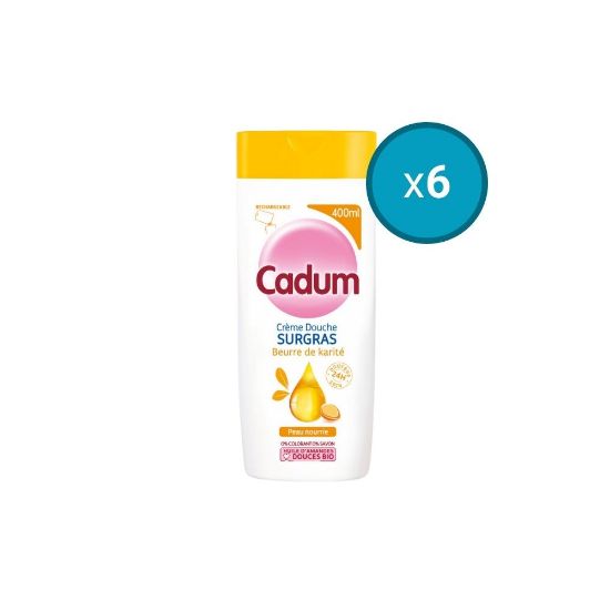 Picture of 6x Douche Surgras Karité Cadum, 400mL