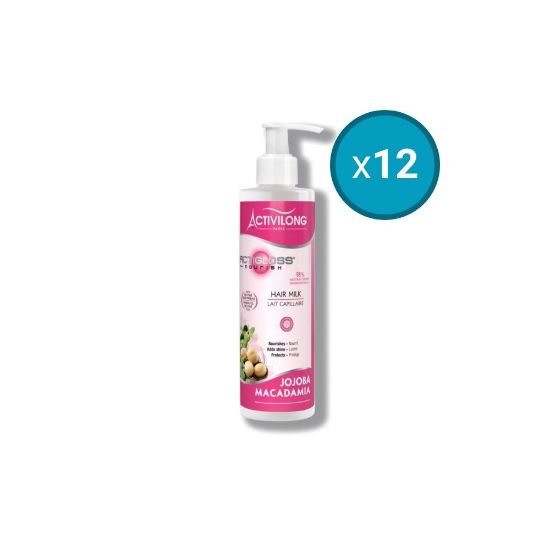 Image de 12x Lait Capillaire Actigloss  Activilong, 240 ml