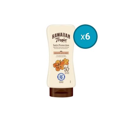 Picture of 6x Lotion Solaire Satin Protection SPF50+ Hawaiian Tropic, 180mL