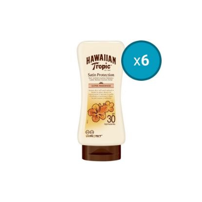Picture of 6x Lotion Solaire Satin Protection SPF30 Hawaiian Tropic, 180mL