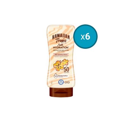 Picture of 6x Lotion Solaire Silk Hydratation SPF50 Hawaiian Tropic, 180mL