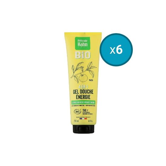 Picture of 6x Gel douche Bio 4en1 Energie Yuzu Petrole Hahn, 250mL
