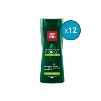 Image de 12x Shampoing force vitalité, cheveux normaux, Petrole Hahn, 250mL