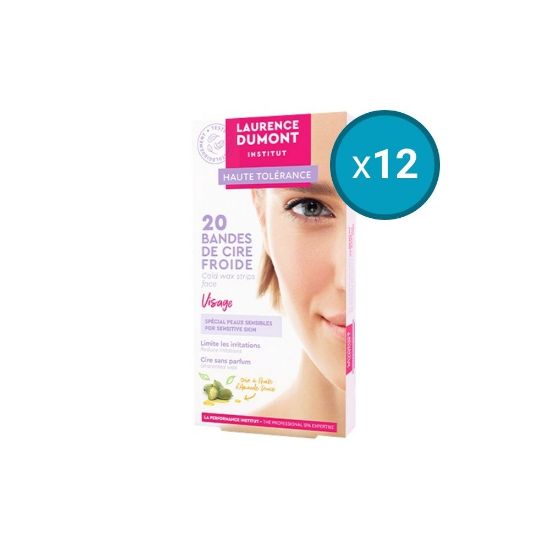 Picture of 12x Haute Tolérance Bandes de Cire Froide Visage Laurence Dumont Institut, 20 Bandes