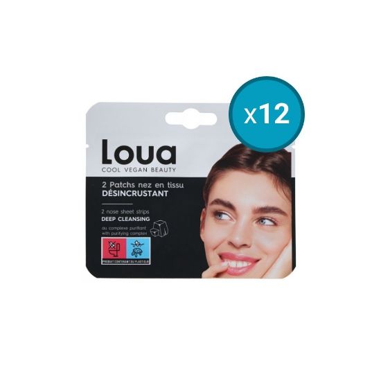 Image de 12x Patch Nez Désincrustant Loua, 2 patchs, 5mL