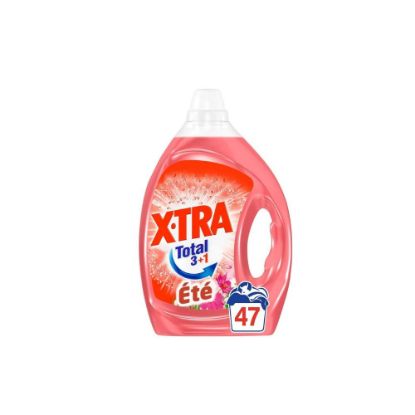 X•Tra Total - 47 lavages - Lessive liquide - 4en1 - Savon de