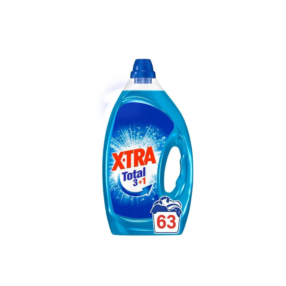X-Tra - Xtra total lessive liquide concentrée 63 Lavages (2,63 L), Delivery Near You