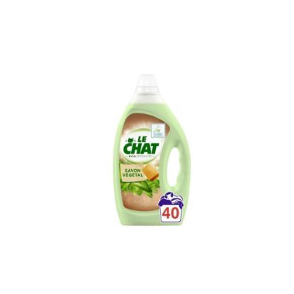 Image de Lessive liquide Le Chat Eco Sensitive au Savon Végétal , 2L , 40 lavages