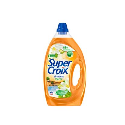 Picture of Lessive liquide Super Croix Maroc Fleur D'Oranger & Lait D'Amande , 2,835L , 63 lavages