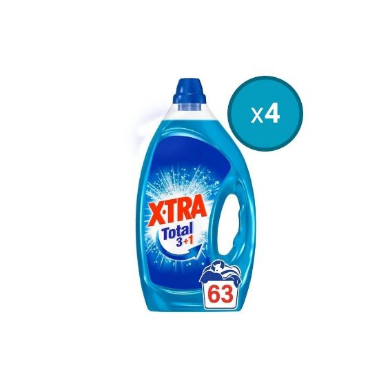 Picture of 4x Lessive liquide X-TRA Total , 2,835L , 63 lavages