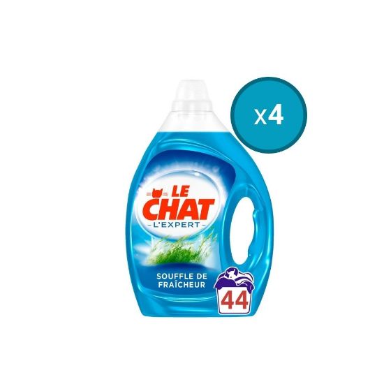 Picture of 4x Lessive liquide Le Chat Expert Souffle de Fraicheur , 2,2L , 44 lavages