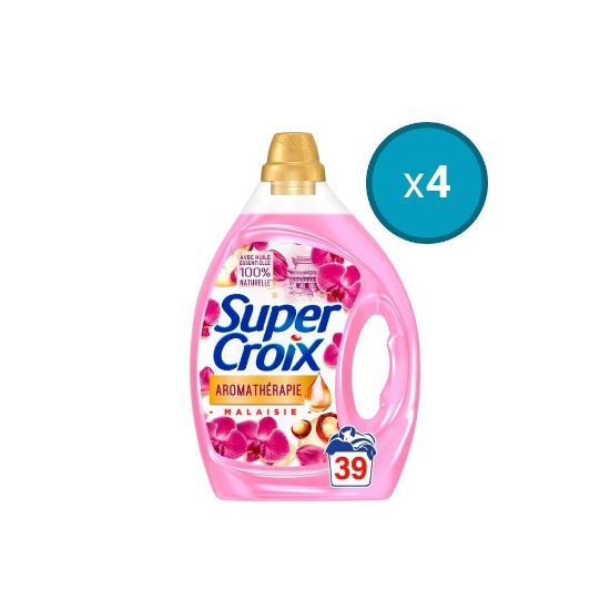 Picture of 4x Lessive liquide Super Croix Aromathérapie Malaisie , 1,95L , 39 lavages