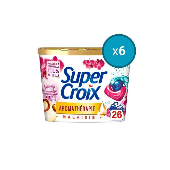 Picture of 8x Lessive capsule Super Croix Aromathérapie Malaisie , 26 capsules