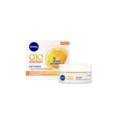 Picture of Crème de jour visage anti-âge Nivea Q10 ENERGY Vitamine C E , 50mL