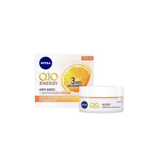 Picture of Crème de jour visage anti-âge Nivea Q10 ENERGY Vitamine C E , 50mL