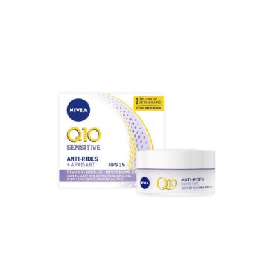 Crème de jour visage anti-âge Nivea Q10 POWER Sensitive, 50mL