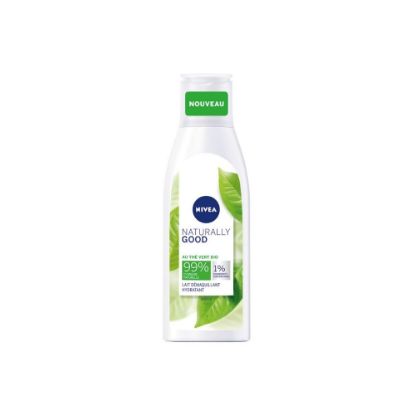 Image de Lait démaquillant Hydratant Nivea NATURALLY GOOD Thé vert BIO, 200mL