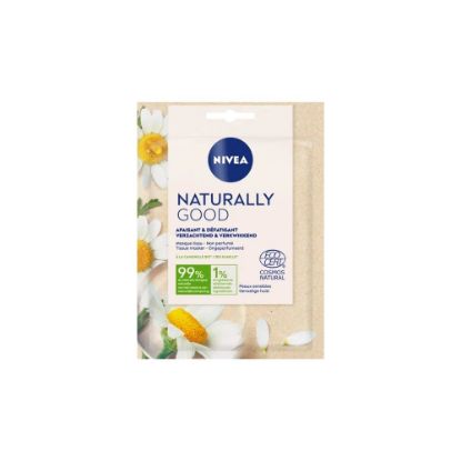 Picture of Masque Tissu visage Apaisant & Défatigant Nivea NATURALLY GOOD Camomille Bio, 15mL