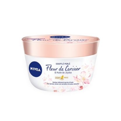 Picture of Baume Soufflé Perlé lait corps Huile de Jojoba et Fleur de Cerisier Nivea, 200mL