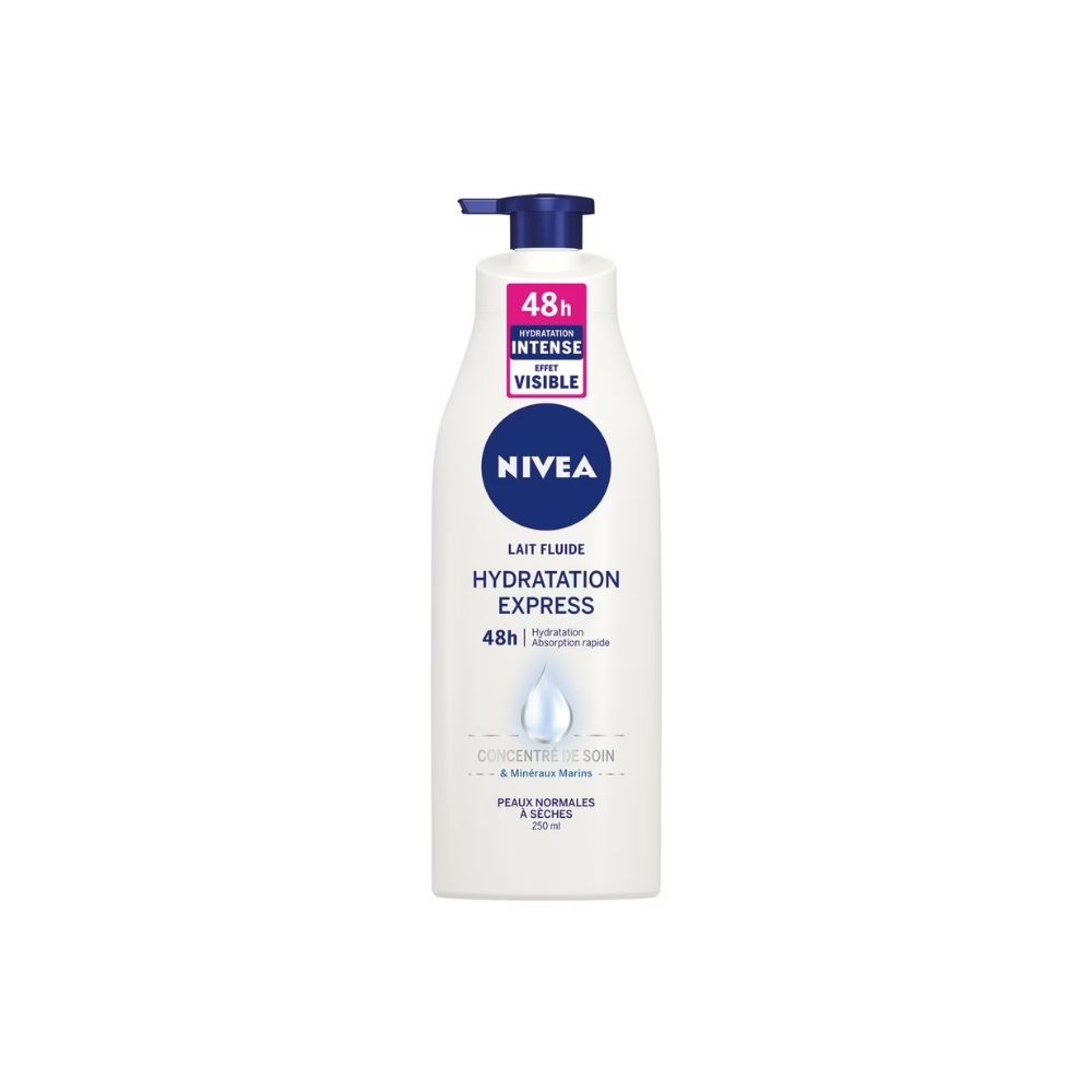 Lait corps hydratant express 48H Minéraux Marins Nivea, 250mL ...