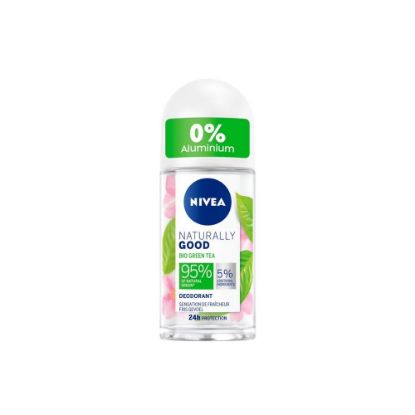 Picture of Déodorant Bille sans sel d'aluminium Nivea NATURALLY GOOD Green Tea Bio, 50mL