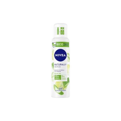 Image de Déodorant Spray sans sel d'aluminium ECODEO Nivea NATURALLY GOOD Aloé Vera Bio, 125mL