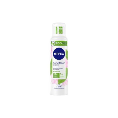 Image de Déodorant Spray sans sel d'aluminium ECODEO Nivea NATURALLY GOOD au thé vert Bio, 125mL