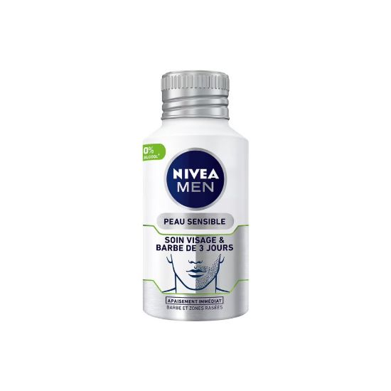 Image de Soin visage et barbe de 3 jours Nivea Men SENSITIVE, 125mL