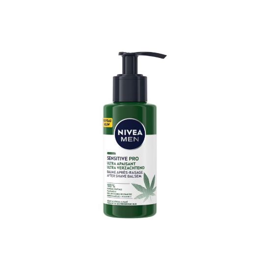 Image de Baume après-rasage homme Ultra apaisante Nivea Men SENSITIVE PRO à l'huile de chanvre BIO, 150mL