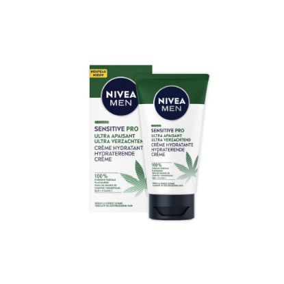 Picture of Crème hydratante visage homme Ultra apaisante Nivea Men SENSITIVE PRO à l'huile de chanvre BIO, 75mL