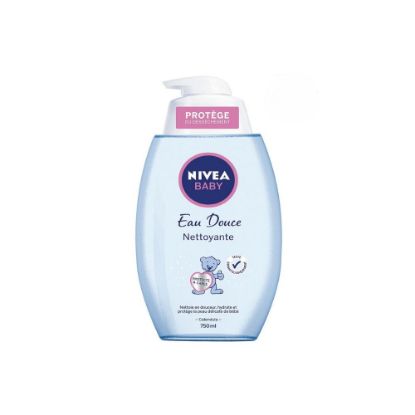 Image de Eau Douce Nettoyante Bébé Grand Format Nivea, 750mL