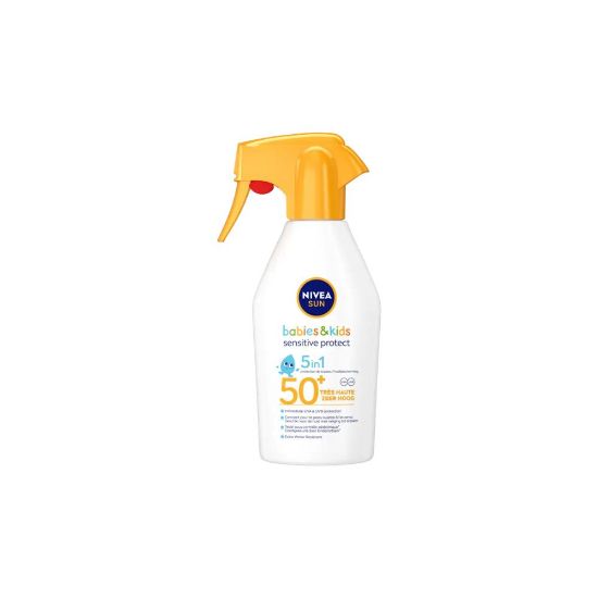 Image de Spray solaire Pistolet Bébé et Enfants FPS 50+ Peaux Sensibles au soleil Nivea, 270mL