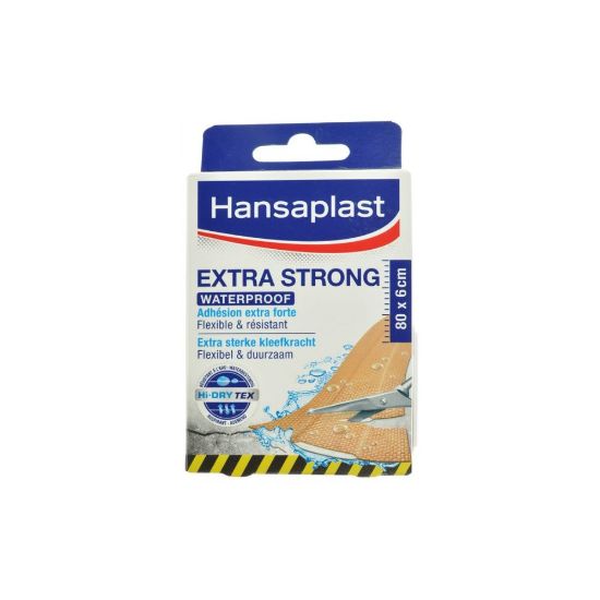 Image de Pansements Extra Résistant Waterproof Hansaplast, 8 bandes de 10x6cm à découper