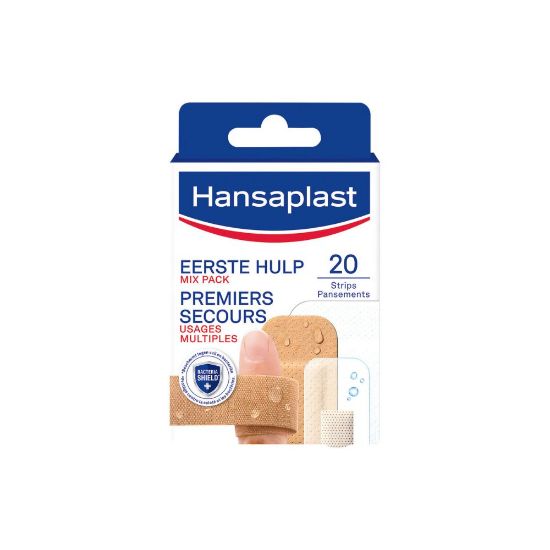 Image de Pansements Mix-Pack Premiers Secours Hansaplast, 20 pansements