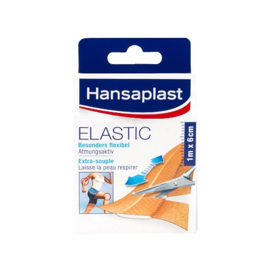 Picture of Pansements Elastiques Hansaplast, 10 bandes de 10x6cm à découper