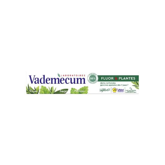 Image de Dentifrice Fluor et Plantes Vademecum, 75mL