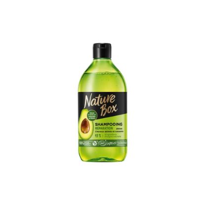 Picture of Shampoing Réparation à l'huile d'avocat Cheveux abimés et cassants Nature Box, 250mL