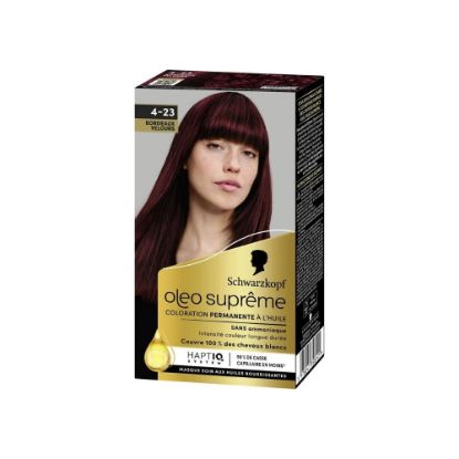 Image de Schwarzkopf Oleo Suprême Coloration à l’huile Permanente 4-23 Bordeaux 
Velours