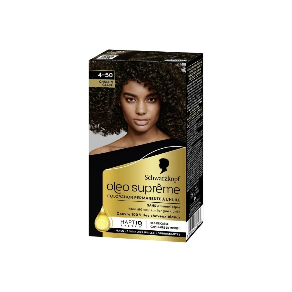 Schwarzkopf Oleo Palette – Permanente Haarfärbung Ohne Ammoniak, 5-54 Aschbraun, Professionelle Grauabdeckung Bis 100%