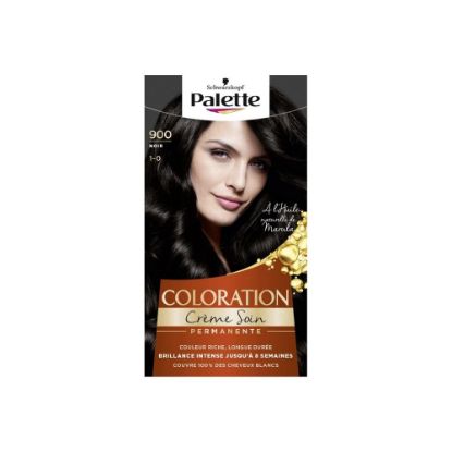 Image de Schwarzkopf Palette Coloration permanente Crème Soin 900 Noir