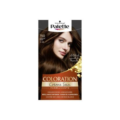 Picture of Schwarzkopf Palette Coloration permanente Crème Soin 750 Châtain Doré