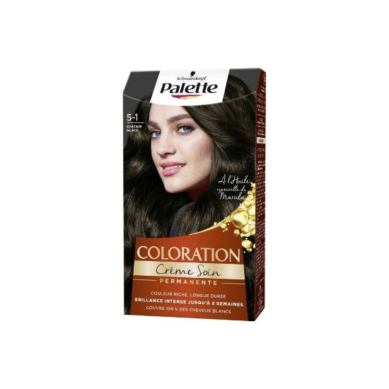 Picture of Schwarzkopf Palette Coloration permanente Crème Soin 5-1 Châtain Glacé