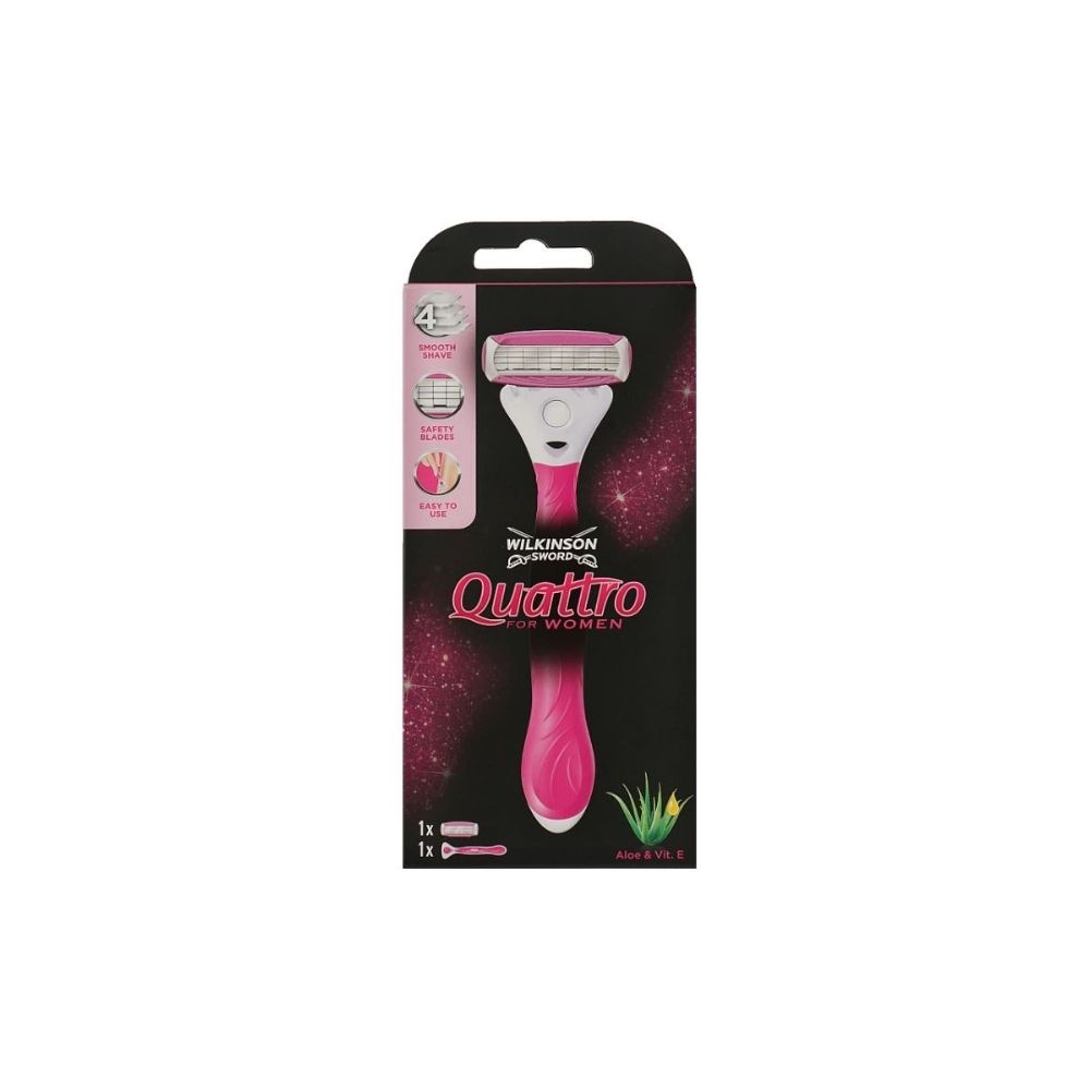 Rasoir femme 4 lames Wilkinson Quattro for Women, 1 rasoir + 1 lame — free download