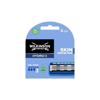 Image de Lames de rasoir Wilkinson Hydro 3 Skin Protection, 4 recharges