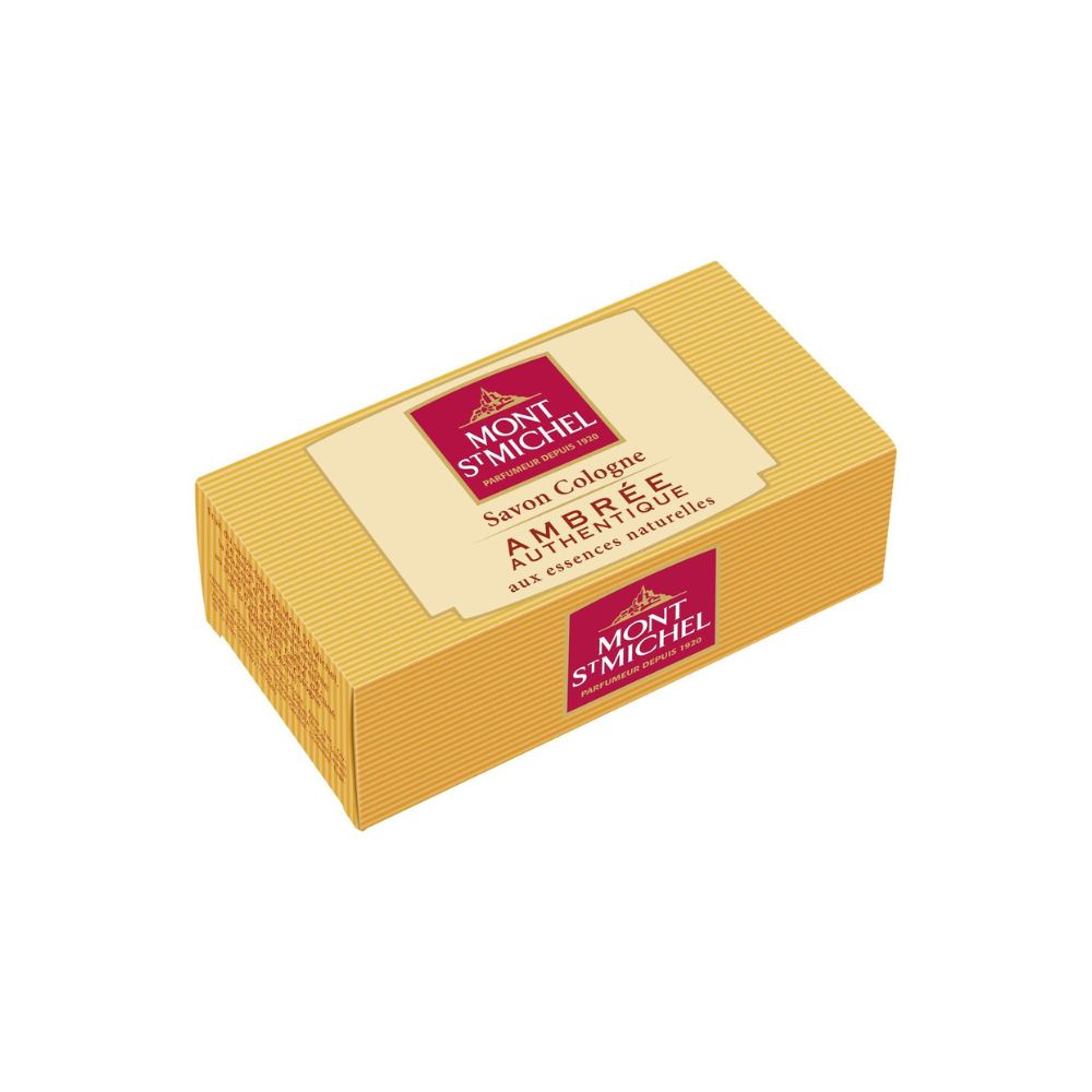 Lot De 12 Savons Mont Saint Michel – Eau De Cologne Ambrée, 125g, France