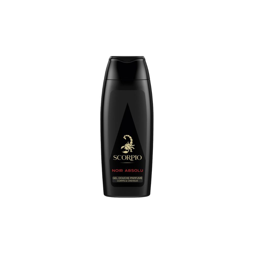 Lot De 4 Gels Douche Scorpio Noir Absolu - Corps Et Cheveux - 250 Ml Chacun